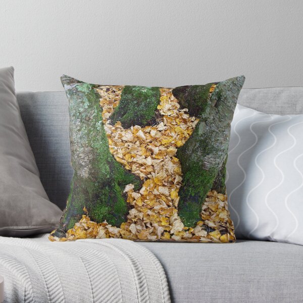 Golden Carpet Throw Pillow