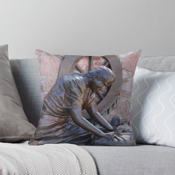 Item preview, Doing laundry in the river - Lavando ropa en el rio - sculpture designed and sold by PtoVallartaMex.
