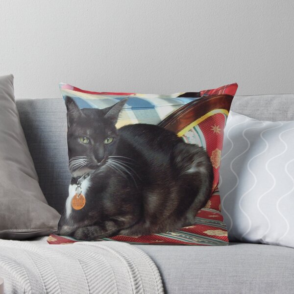 Artikelvorschau, Smokey on the chaise lounge entworfen und verkauft von Marjorie Wallace.