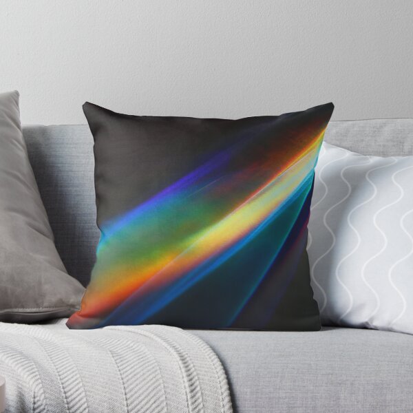 Rainbolic - Experimental Prism Photograph #46 Throw Pillow