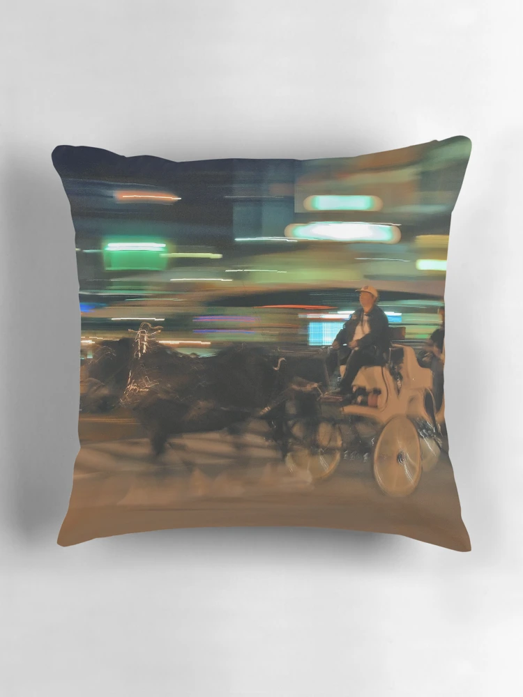 Thumbnail 3 of 4, Pillow, Market Ride designed and sold by Shell59.