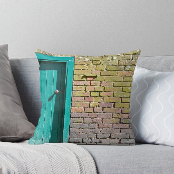 Item preview, Green door and brick wall designed and sold by richard webb.