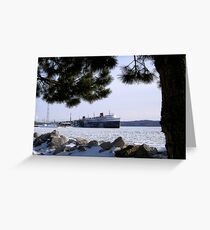 The SS Badger Winter Storage Greeting Card