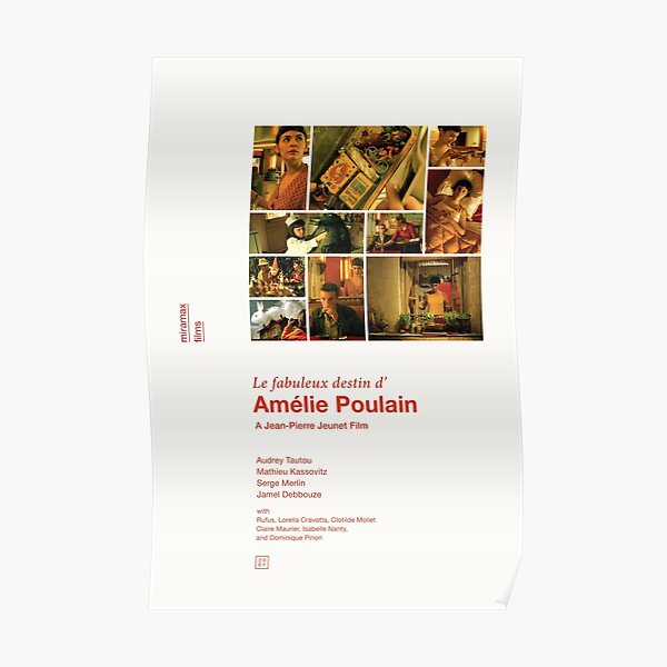 Posters Sur Le Theme Amelie Poulain Redbubble