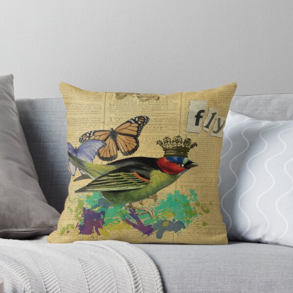 Item preview, Vintage Bird Illustration Altered Art Collage designed and sold by Gidget26.