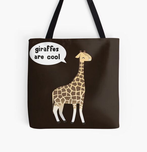 Giraffes are cool All Over Print Tote Bag