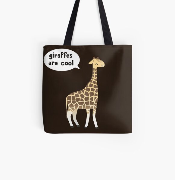 Giraffes are cool All Over Print Tote Bag