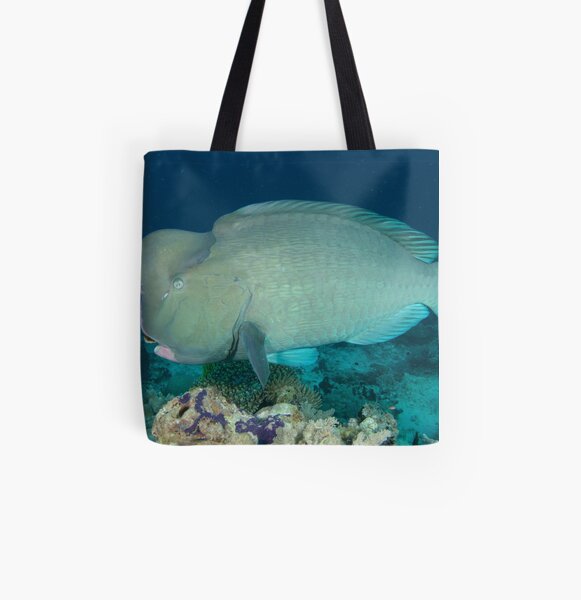 Bumphead parrotfish - Bolbometopon muricatum All Over Print Tote Bag