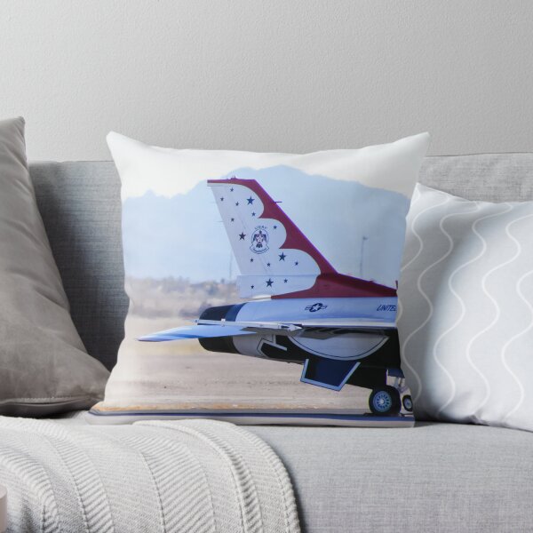 USAF Thunderbird #1 Engine Start Throw Pillow