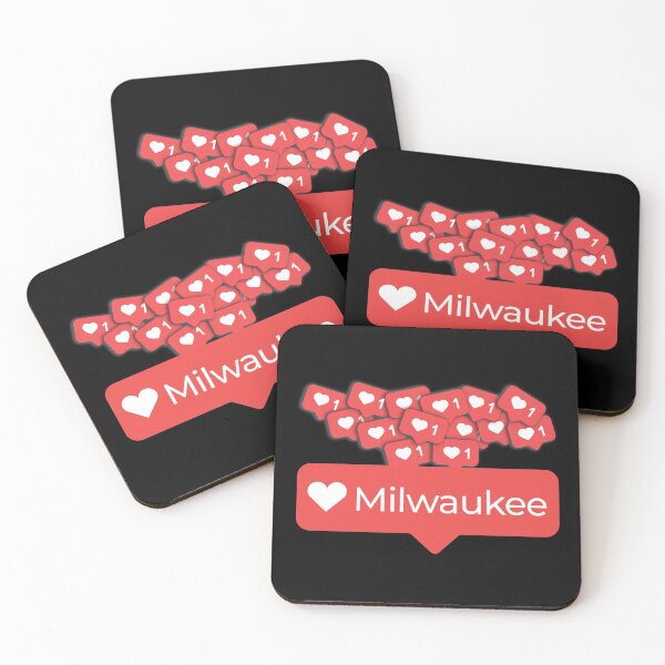 Item preview, Love My Milwaukee Wisconsin Notification Hearts designed and sold by elhefe.