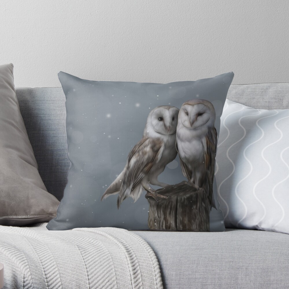Silent Watchers Throw Pillow