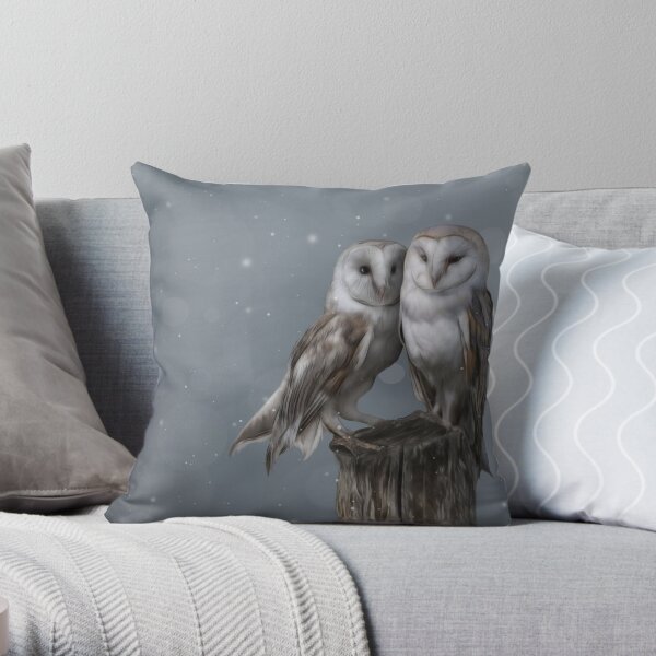 Silent Watchers Throw Pillow