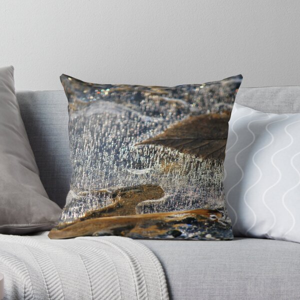 frozen fall Throw Pillow