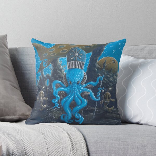 The Mighty Bloop Throw Pillow