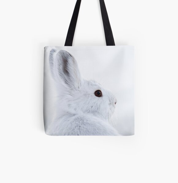 Snowshoe Hare All Over Print Tote Bag