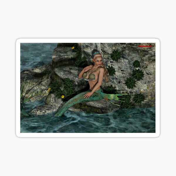 Relaxing Mermaid Sticker
