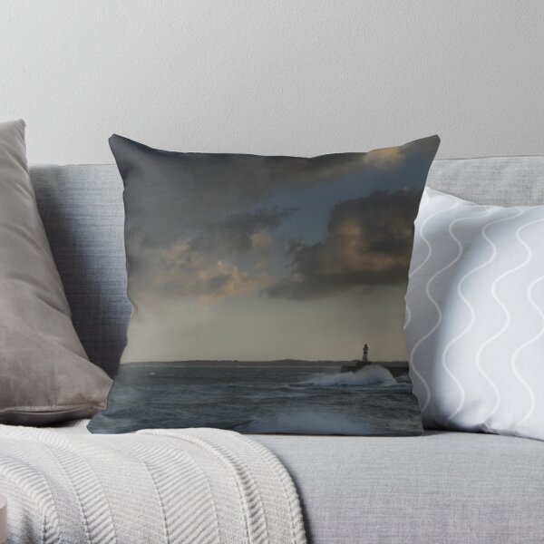 Fraserburgh Lighthouse Throw Pillow