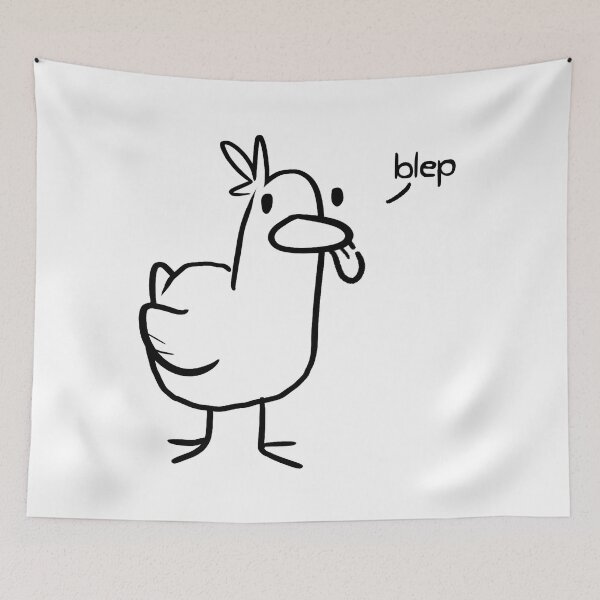 Item preview, Gerald the Duck Does a Blep designed and sold by ApicelliArt.