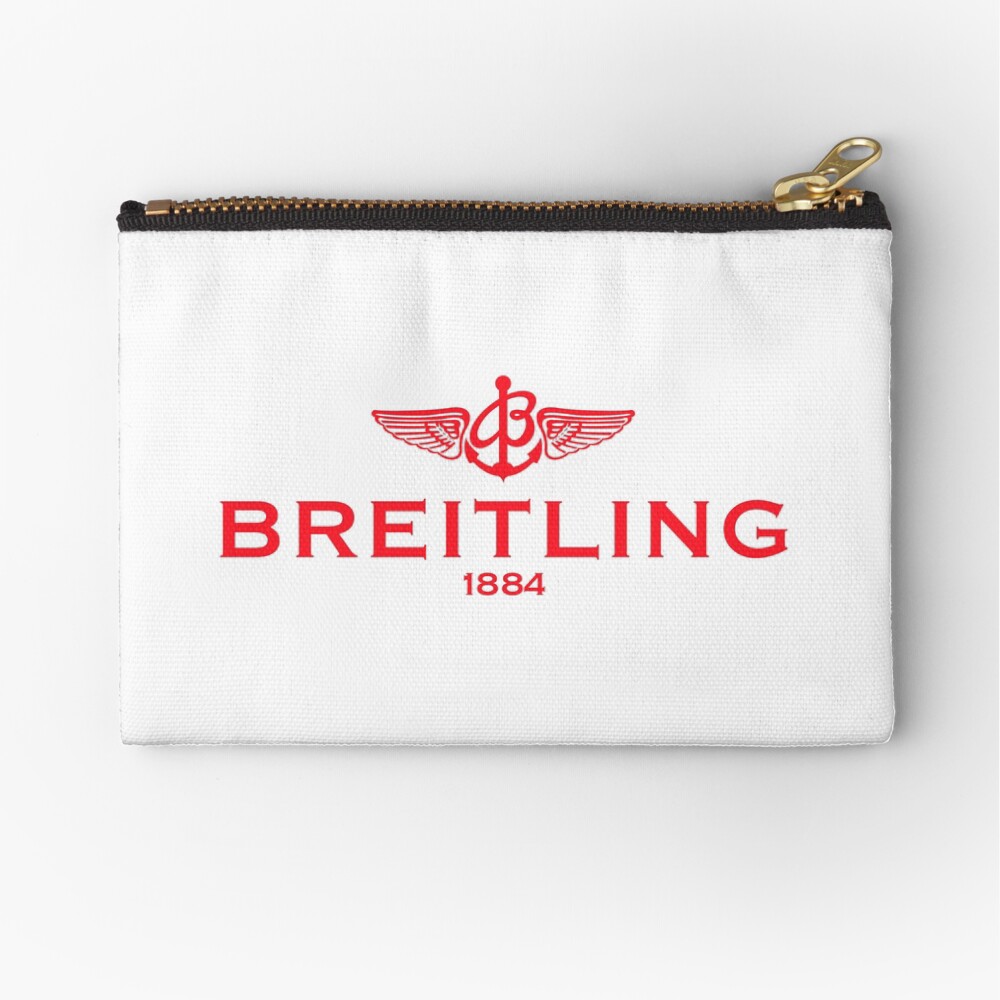 Breitling Red Logo Zipper Pouch