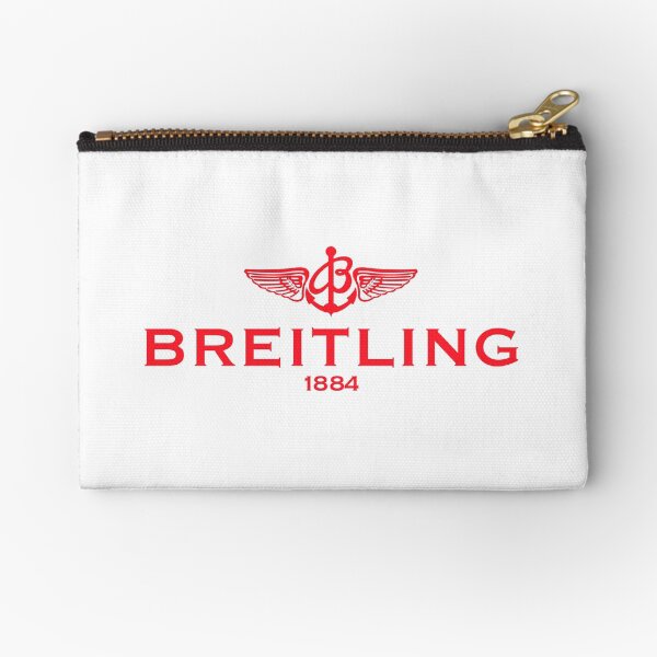 Breitling Red Logo Zipper Pouch