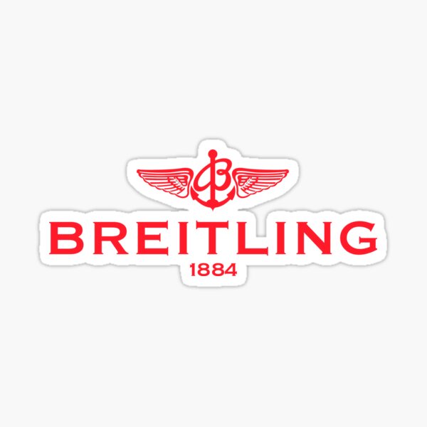 Breitling Red Logo Sticker