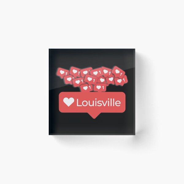 Item preview, Love My Louisville, Kentucky Notification Hearts designed and sold by elhefe.