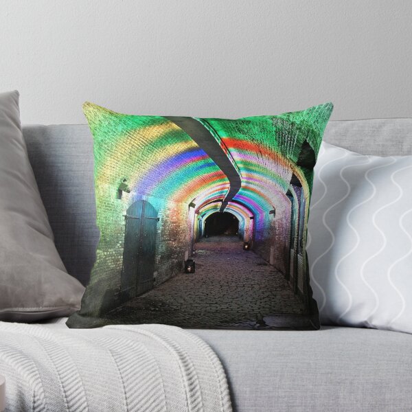 tunnel of light Throw Pillow