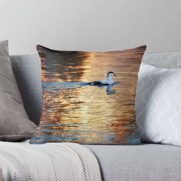 Common Eider Throw Pillow