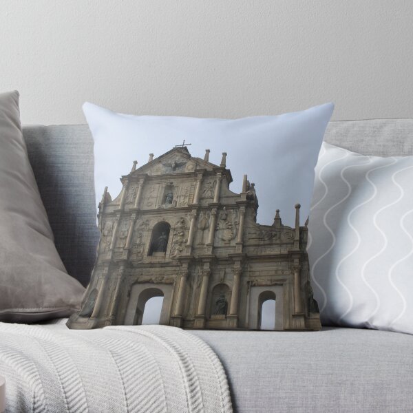 The Ruins of St. Paul's, Macau Throw Pillow