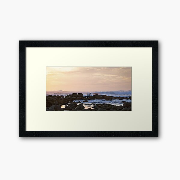 Sunset Surf Framed Art Print