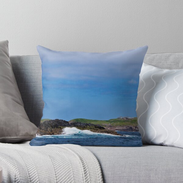 South Solitary East Side from "Black Rock Bommy" Throw Pillow