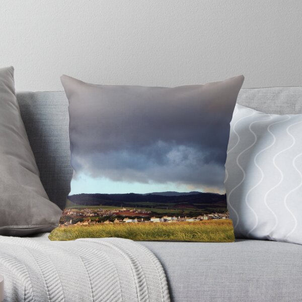 Storm Around the Country Side Throw Pillow