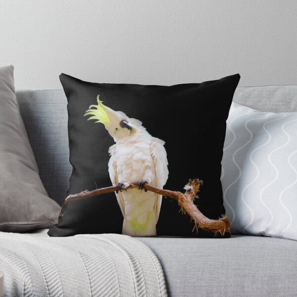 Sulphur-crested Cockatoo Throw Pillow