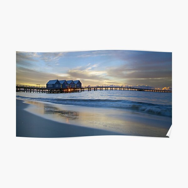 Busselton Jetty Sunset Poster