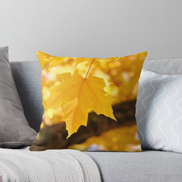 Item preview, Yellow Autumn Leaf art prints Fall Leaves designed and sold by BasleeArtPrints.