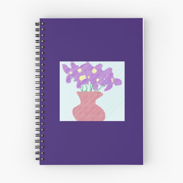 Item preview, violets in a vase linear designed and sold by YodaWars.