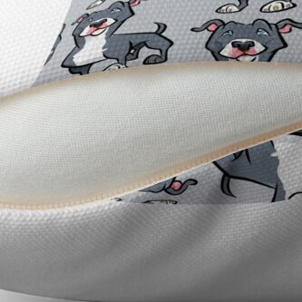 Alternate view of Blue Pit Bull Floor Pillow