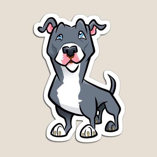 Blue Pit Bull Magnet