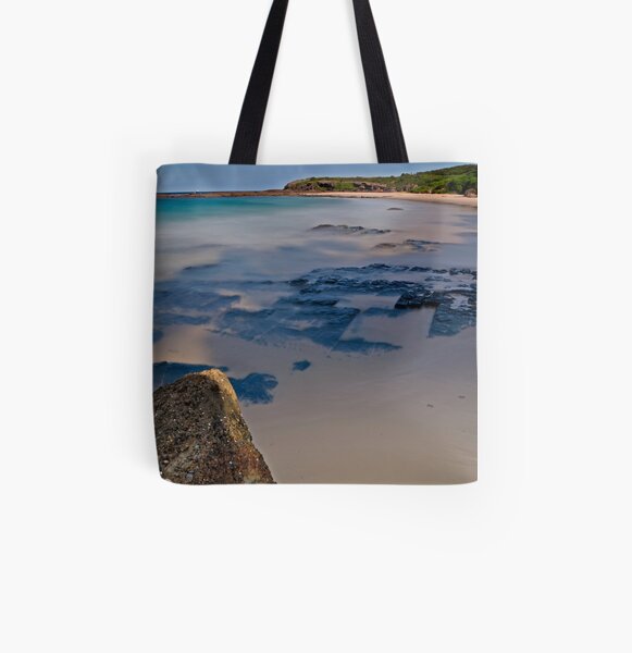 Coal Seam, Catherine Hill Bay All Over Print Tote Bag