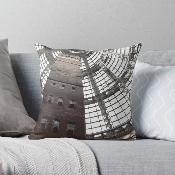 Lead Pipe and Shot Factory Throw Pillow