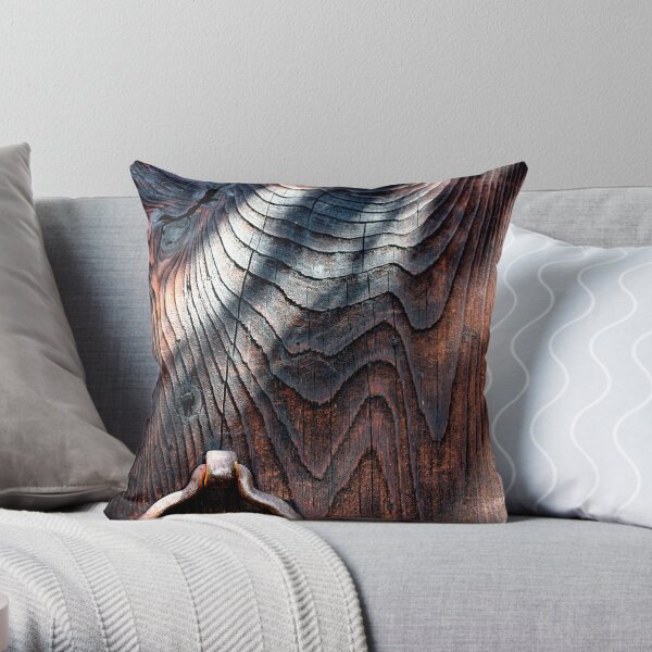 mysterious door Throw Pillow