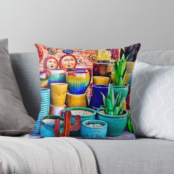 Rumba Of Colors . Throw Pillow