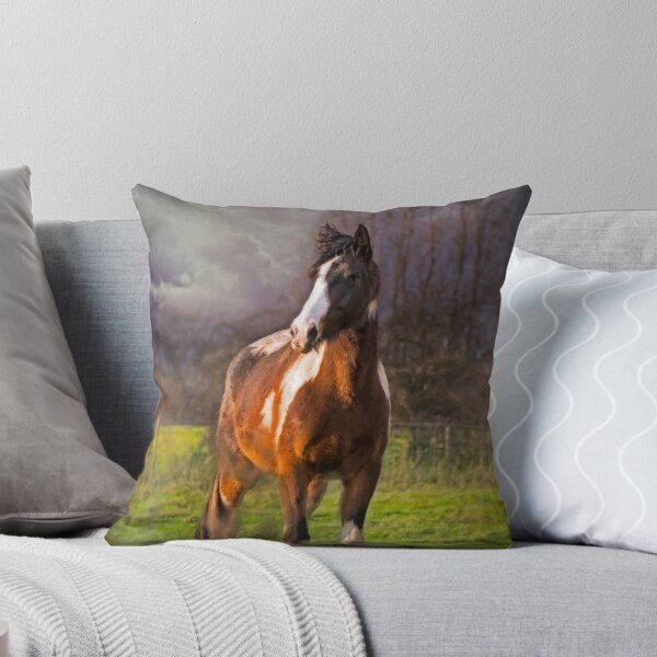Item preview, Winter Portrait of Paint Horse 'Paco Picasso' designed and sold by Jay Taylor.