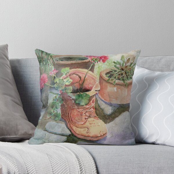 Item preview, Flowers In A Work Boot Planter designed and sold by Arline Wagner.