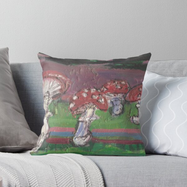 Item preview, Amanita muscaria under pines designed and sold by erincox.