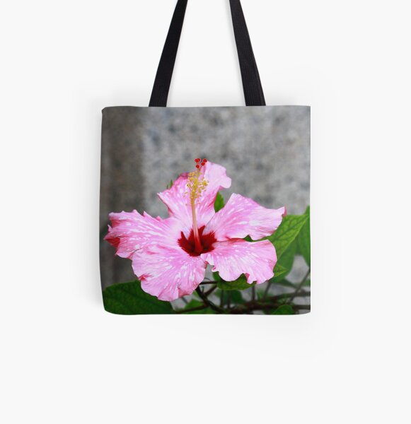 Hibiscus rosa-senensis Linn. All Over Print Tote Bag