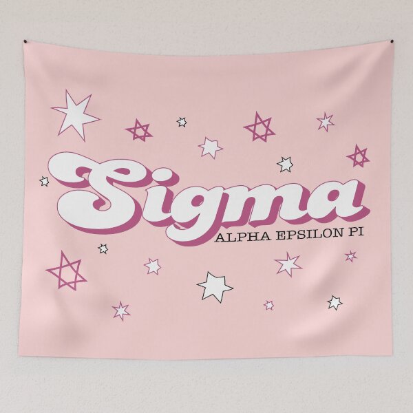 Item preview, Sigma Alpha Epsilon Pi Retro Jewish Stars designed and sold by Evie Krislov.