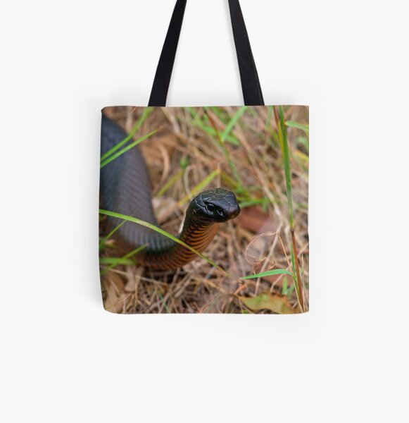 Red Belly Black Snake All Over Print Tote Bag
