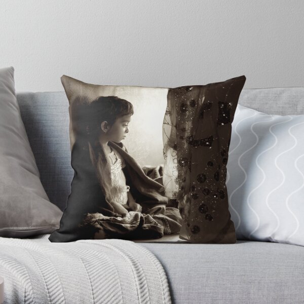 Little Lady Throw Pillow