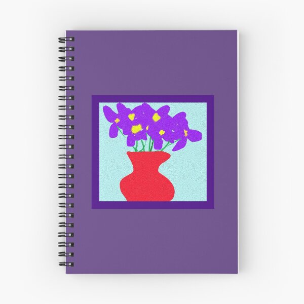 Item preview, violets in a vase textured pattened and framed designed and sold by YodaWars.